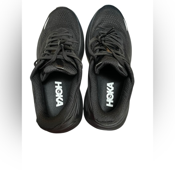 Hoka One One Bondi 9 Shoes Mens Size 10.5D Triple Black 1162013-BBLC NEW - Picture 7 of 10